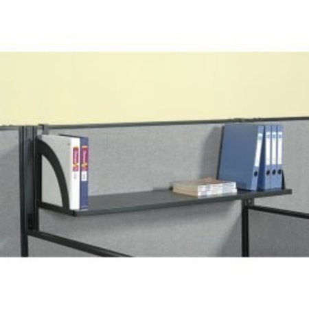 GLOBAL EQUIPMENT Interion    Hanging Shelf For 60"W Panel - Black 773229